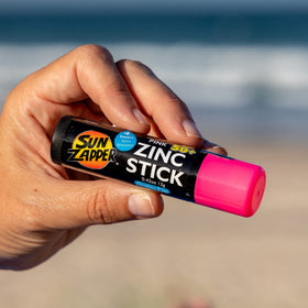 Sun Zapper travel pouch and sticks showing neat storage and on-the-go use