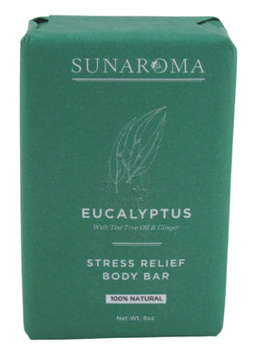 SUNAROMA front packaging showing three 8 oz bars and clear labeling for quick selection