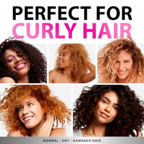 SUNATORIA applied on curly hair showing improved definition and reduced frizz