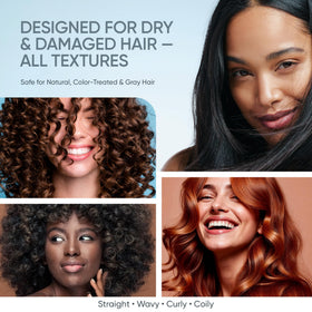 SUNATORIA before and after ends showing reduced split ends visually