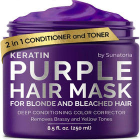 SUNATORIA front packaging showing product benefits and purple mask