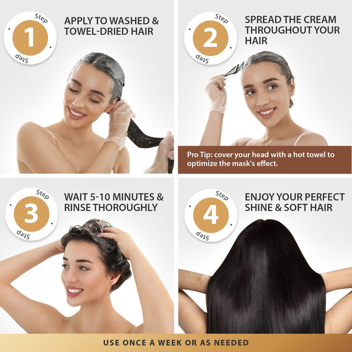 SUNATORIA keratin visual highlight representing smoothing and surface strength