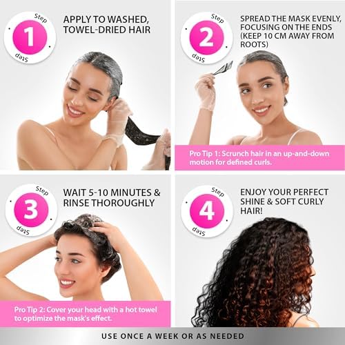 SUNATORIA hair mask in bathroom setting illustrating easy at-home treatment routine