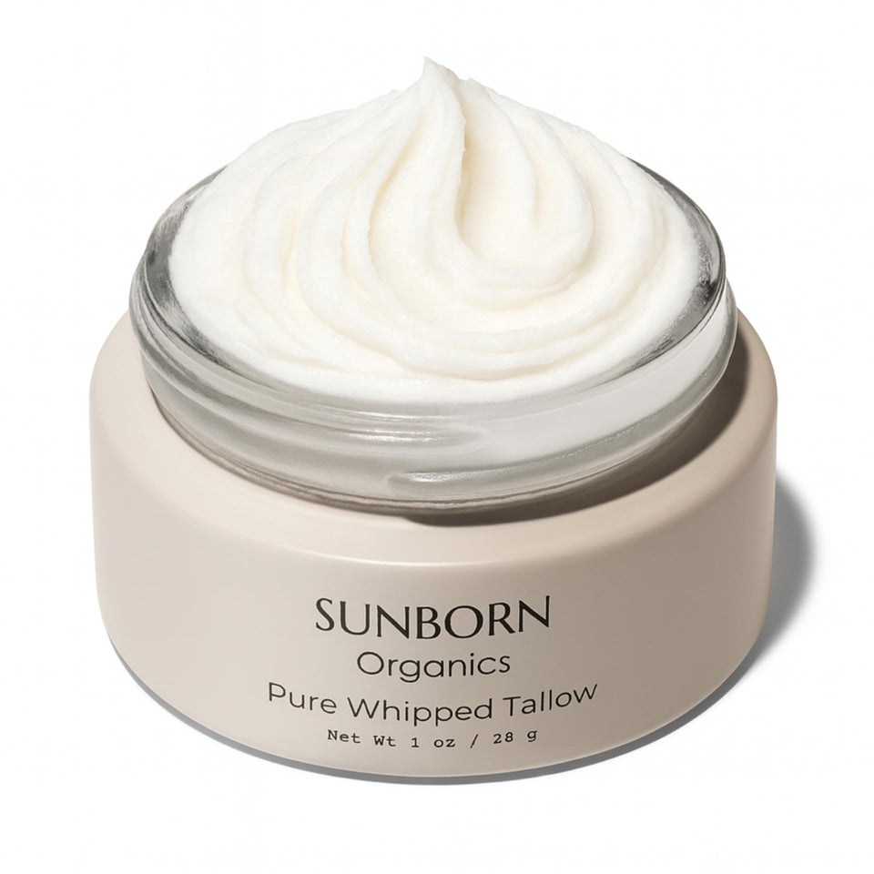 Sunborn Organics front jar showing clean unscented moisturizer benefits