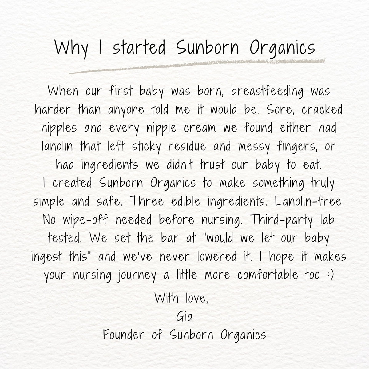 Sunborn Organics rendered tallow source showing grass-fed ingredient quality