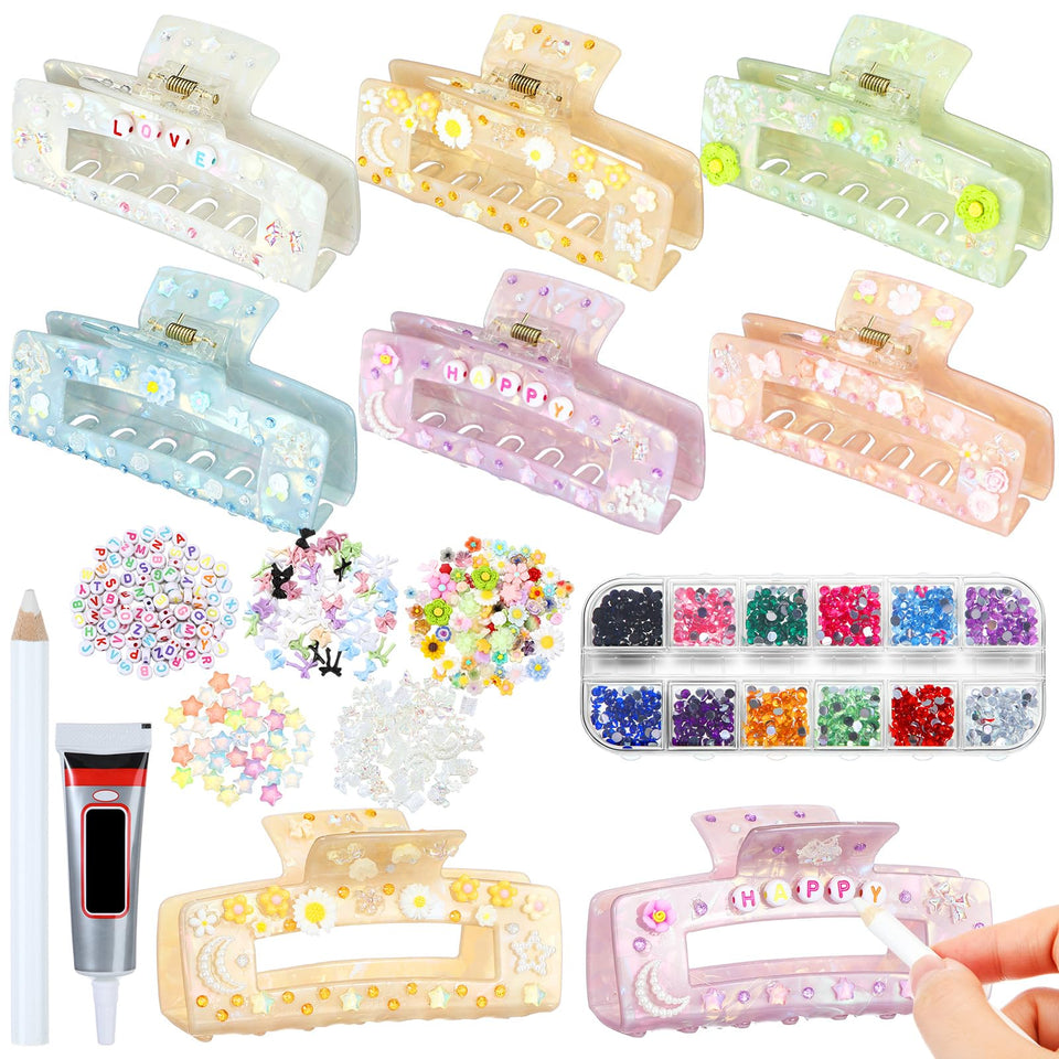 Suncalla front packaging showing six clips and decorative pieces for crafting appeal