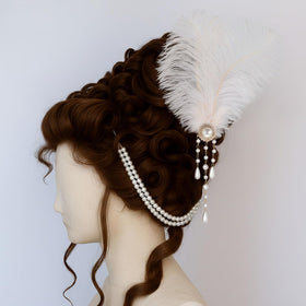 Suncalla pearl tassel double-chain close-up highlighting secure decorative hold