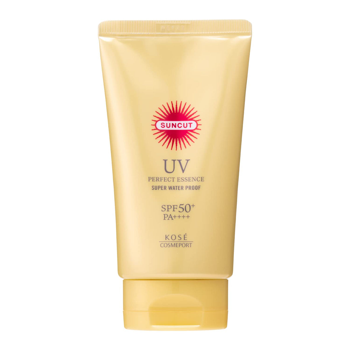 Suncut front packaging showing clean tube for easy identification and travel-friendly size