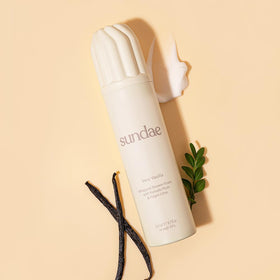 sundae on a bathroom shelf styled for lifestyle appeal and daily routine fit