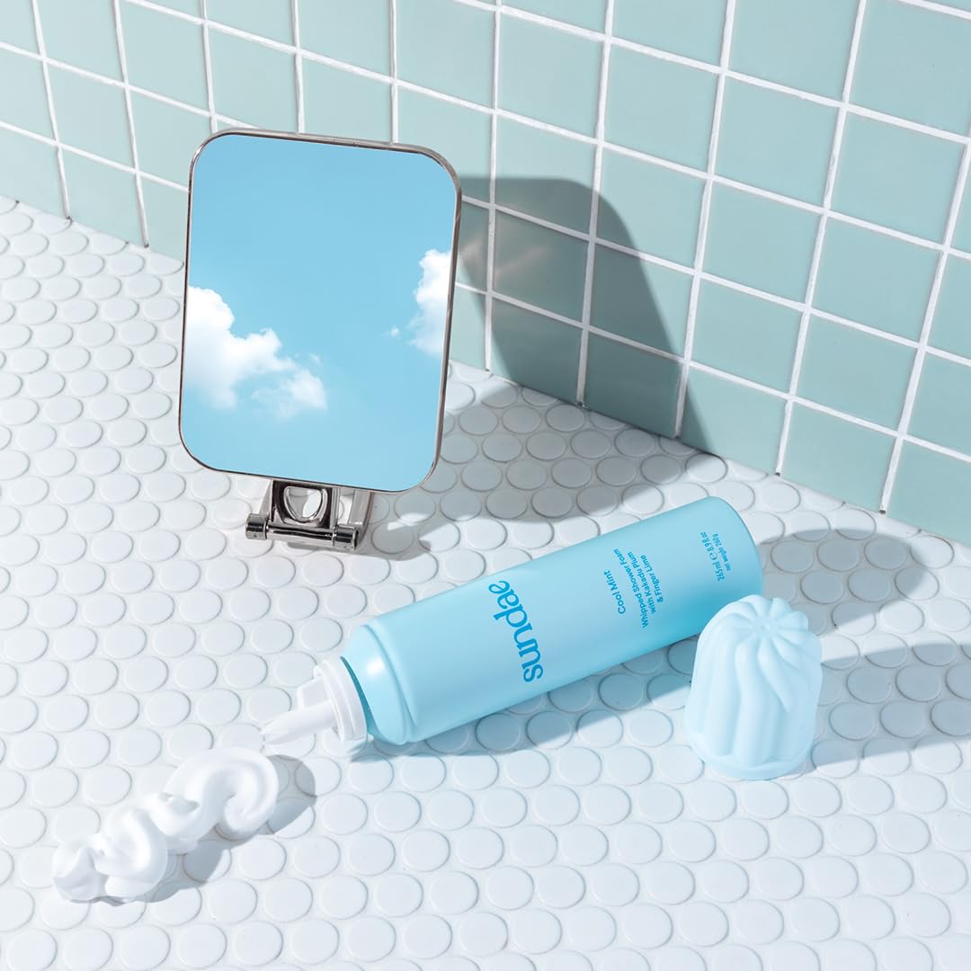 sundae in bathroom scene showing refreshing shower use and lifestyle appeal