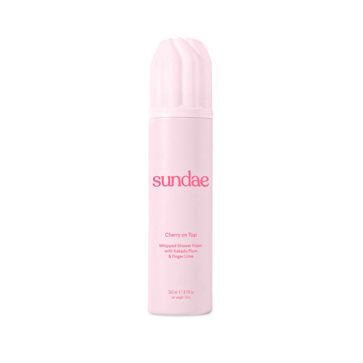 sundae front packaging showing Cherry on Top bottle and label benefits