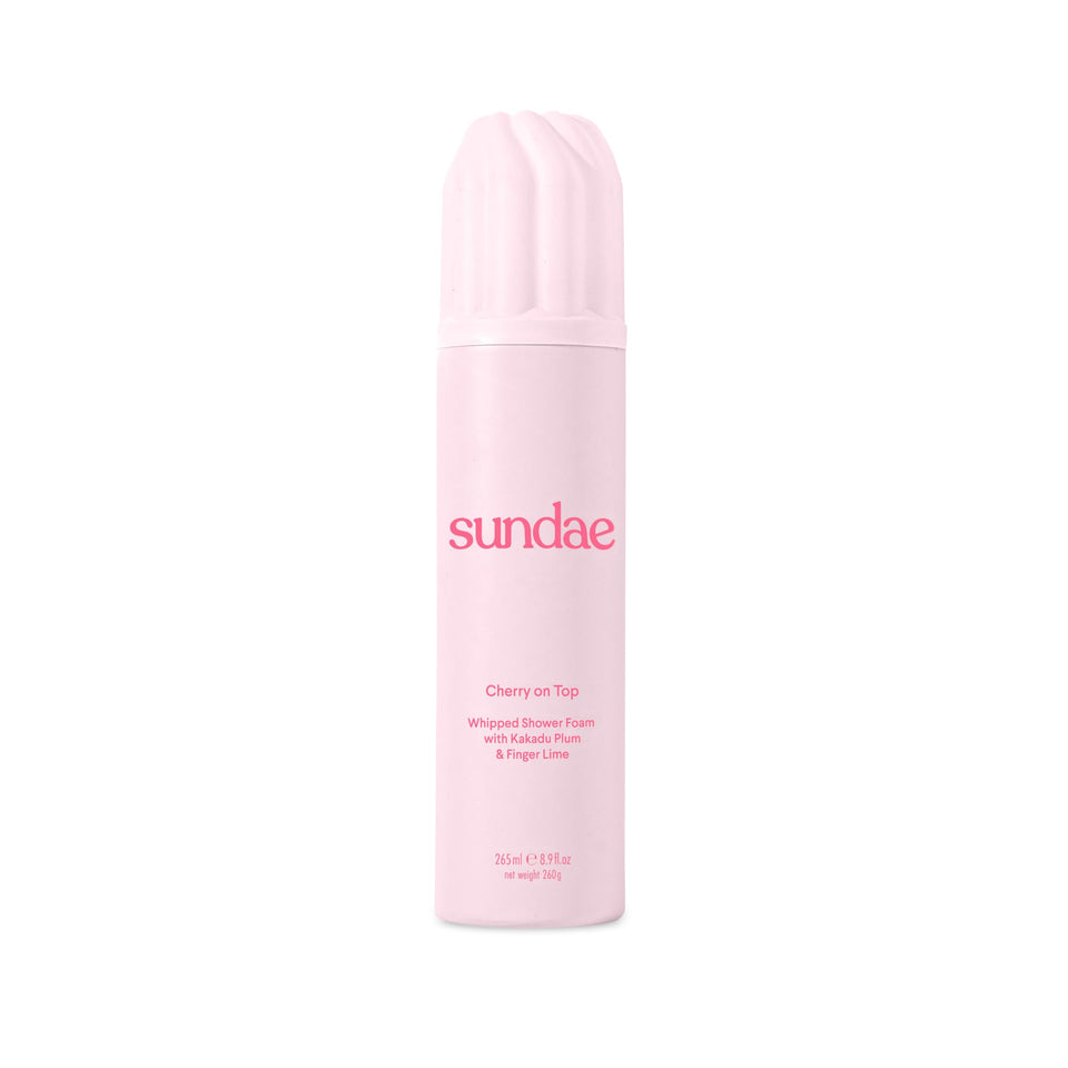 sundae front packaging showing Cherry on Top bottle and label benefits