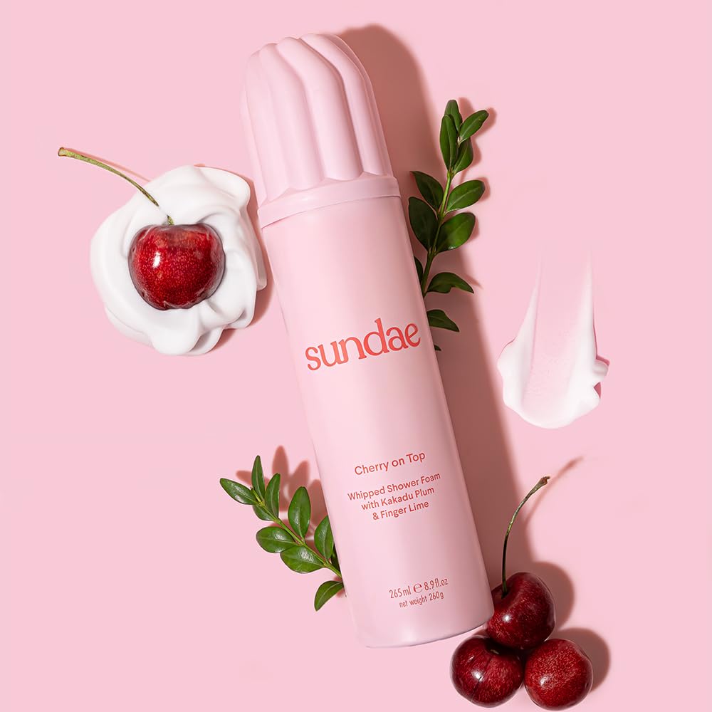 sundae bottle on bathroom shelf suggesting vegan and cruelty-free ethos