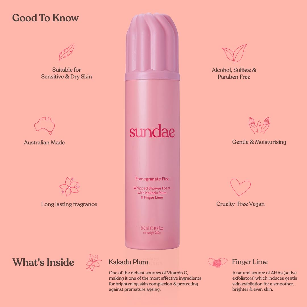 sundae pump dispensing whipped foam highlighting easy application and airy texture benefit