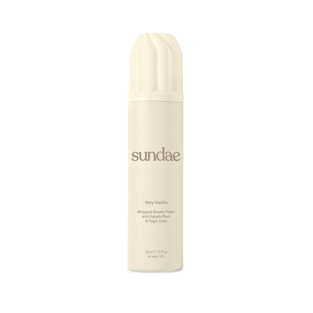 sundae front packaging showing bottle and vanilla scent for easy identification