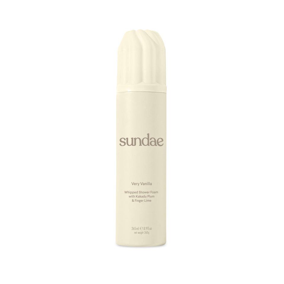 sundae front packaging showing bottle and vanilla scent for easy identification