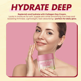 Sunday Essence cream being applied to cheek demonstrating overnight moisturizing benefit