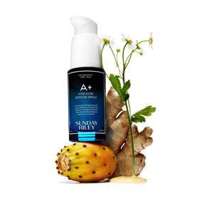 Sunday Riley pipette dispensing serum illustrating controlled application and potency