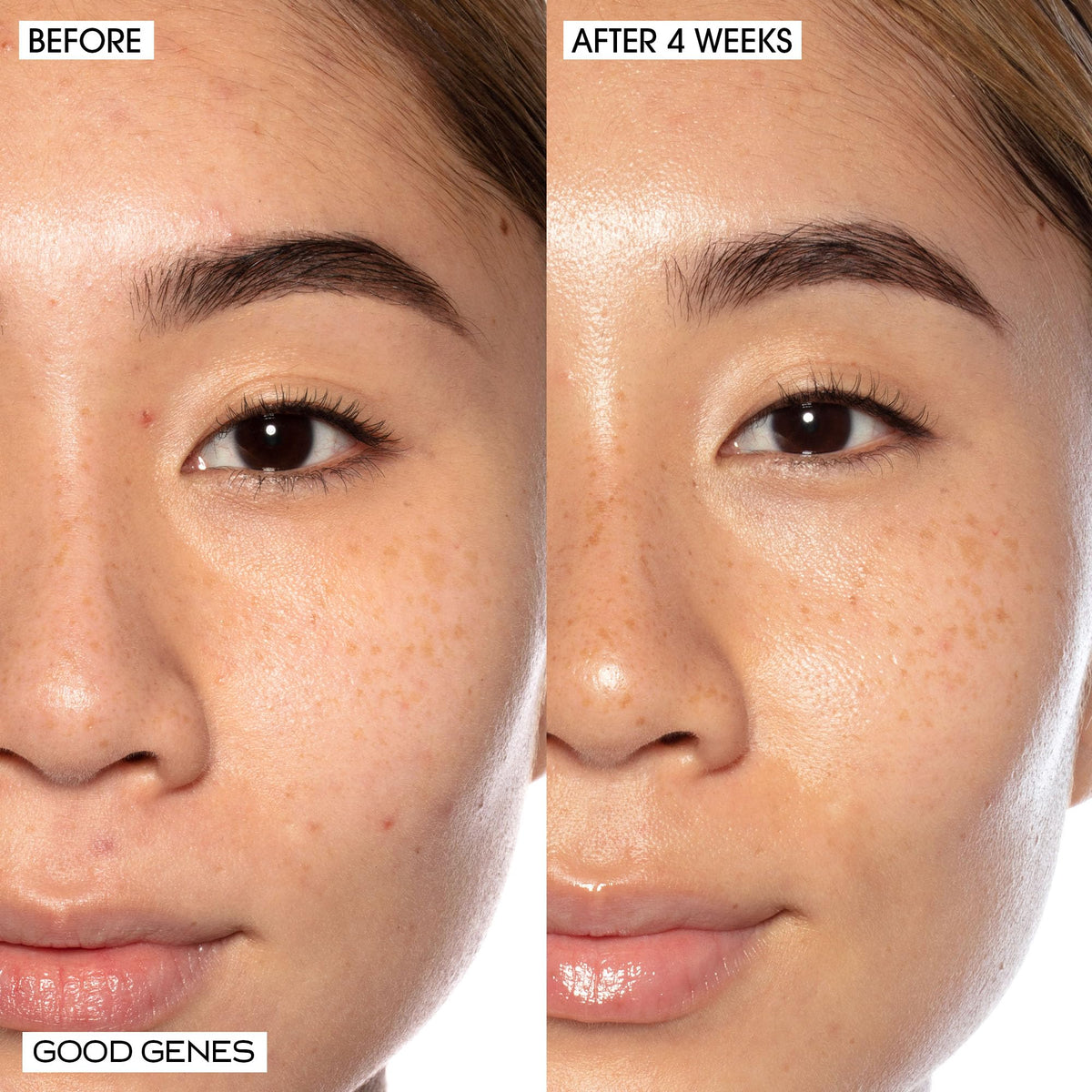 Close up of Good Genes texture showing gentle exfoliation benefit