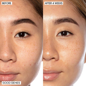 Close up of Good Genes texture showing gentle exfoliation benefit