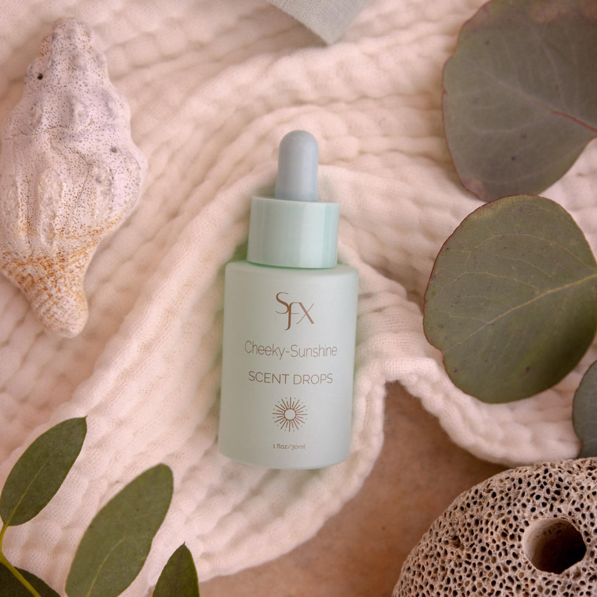 SunFX blended into lotion during application highlighting gentle integration