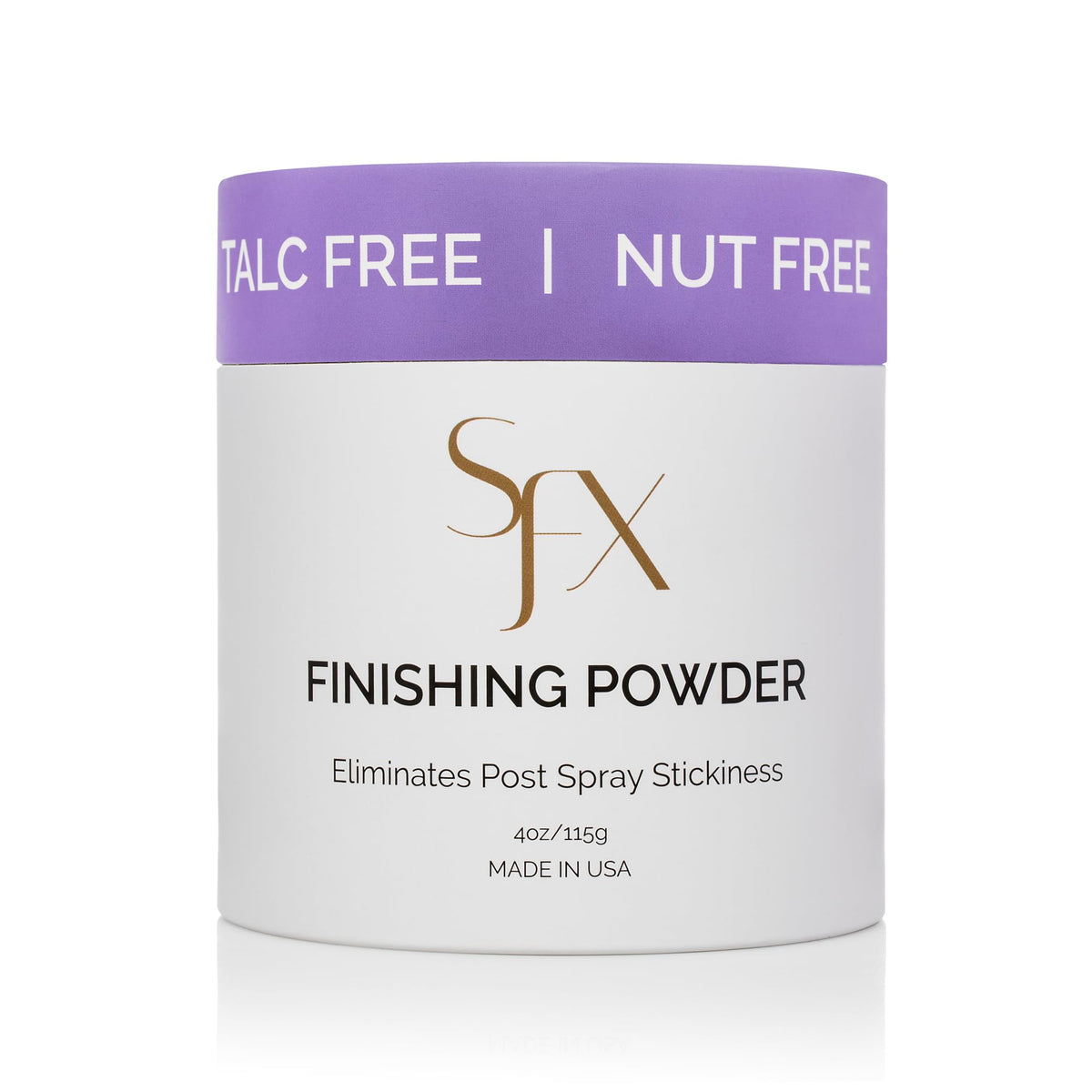 SunFX close-up powder texture highlighting sheer finish and smooth feel