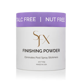 SunFX close-up powder texture highlighting sheer finish and smooth feel