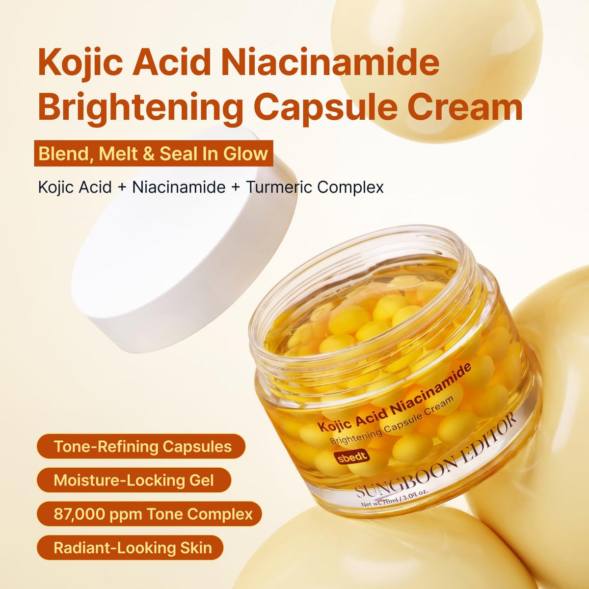 SUNGBOON EDITOR capsule detail highlighting single-dose convenience and targeted use