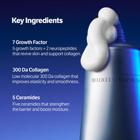 SUNGBOON EDITOR visual of ceramides and collagen ingredients showcasing barrier support