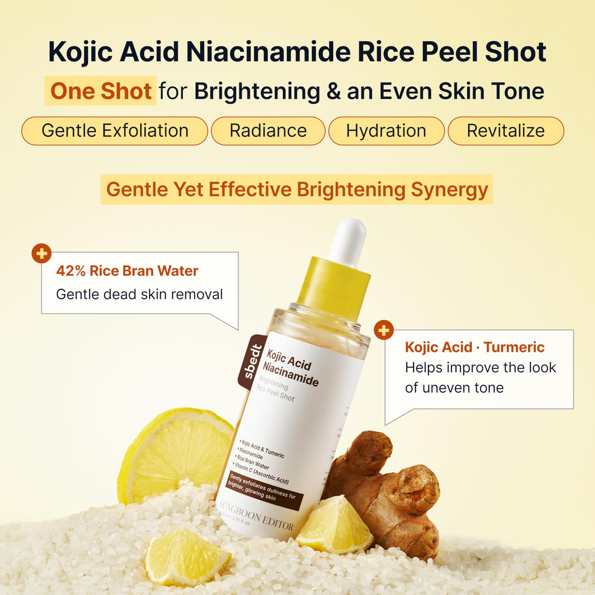 SUNGBOON EDITOR dropper dispensing a precise serum dose for targeted use