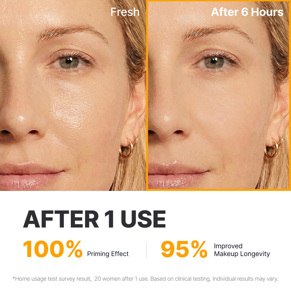 SUNGBOON EDITOR used as face primer under foundation for smoother makeup wear