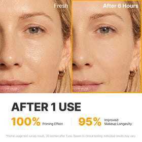 SUNGBOON EDITOR used as face primer under foundation for smoother makeup wear