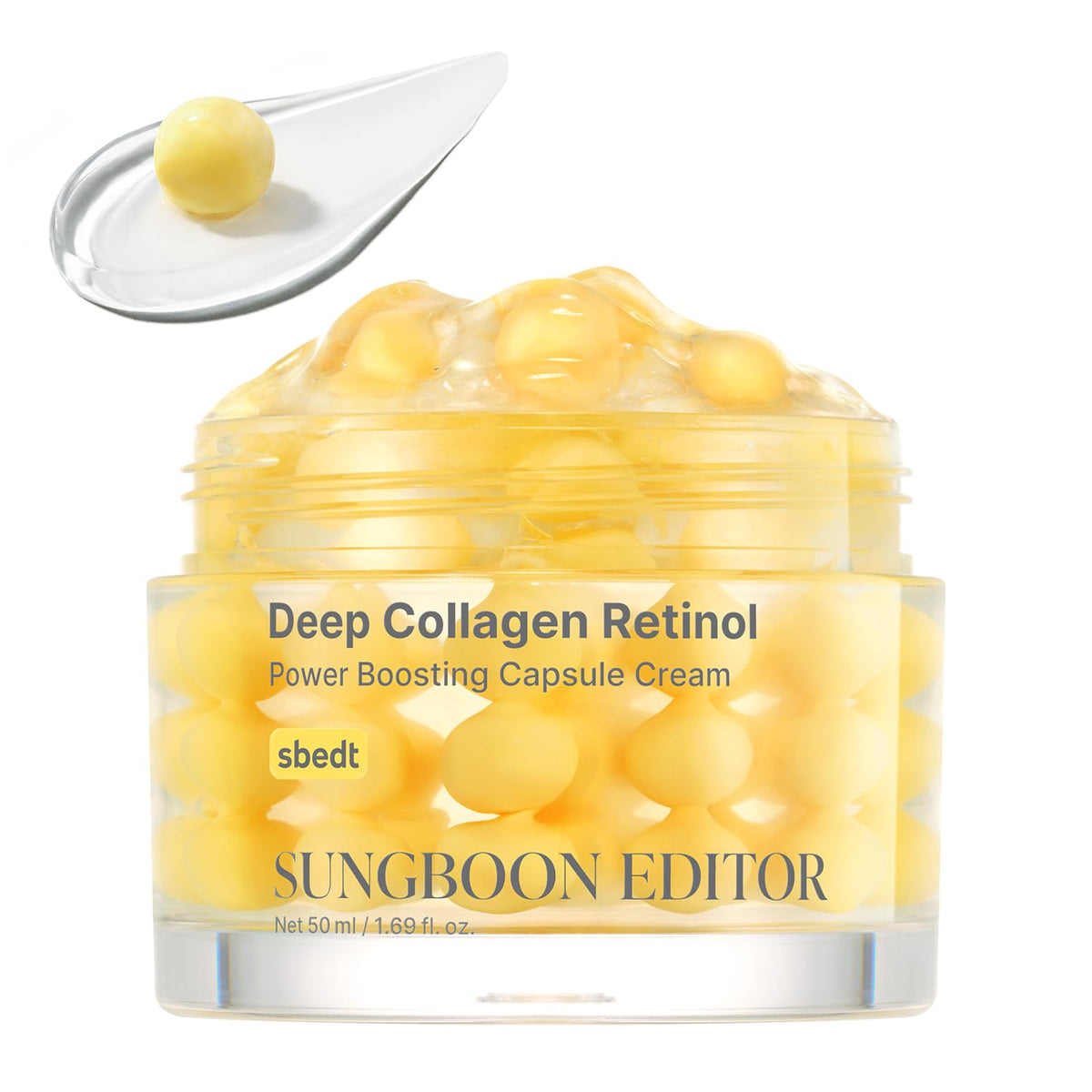 SUNGBOON EDITOR front jar showing product packaging and firming benefits