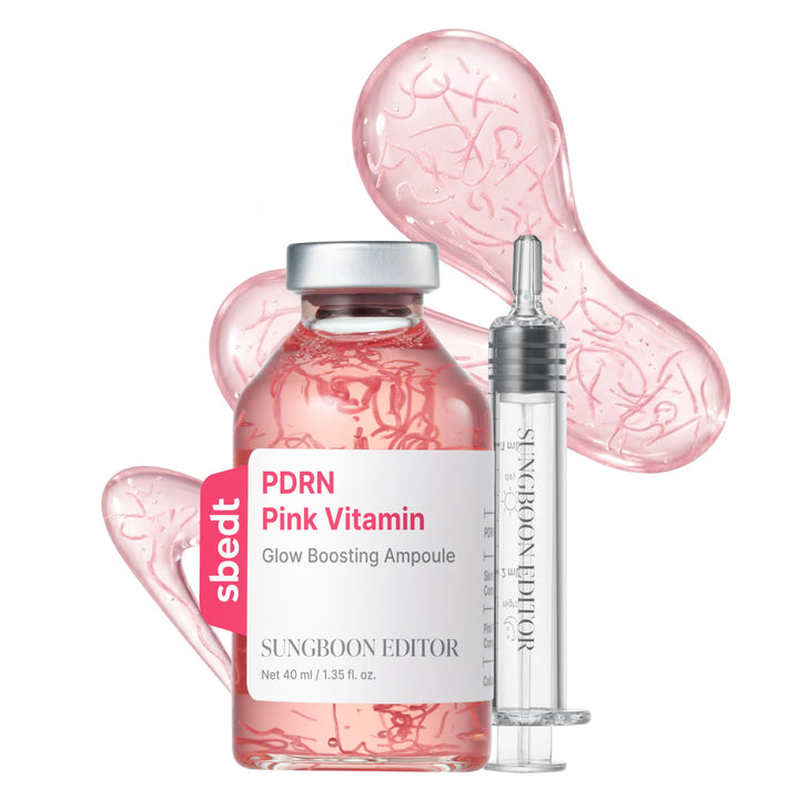 SUNGBOON EDITOR front packaging showing ampoule for targeted glow