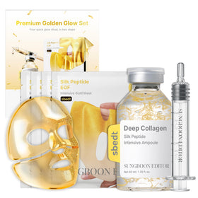 SUNGBOON EDITOR front packaging showing the premium glow set benefits