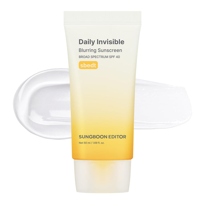 SUNGBOON EDITOR front packaging showing compact 50ml tube and label benefit