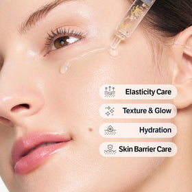 SUNGBOON EDITOR gold microspheres detail highlighting melting gold and luminous finish