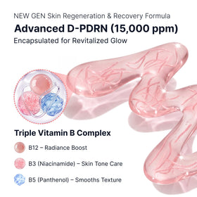 SUNGBOON EDITOR ingredients label detail highlighting PDRN and peptides benefits