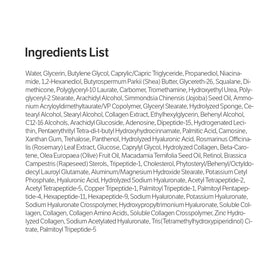 SUNGBOON EDITOR label close-up showing key ingredients and peptide information