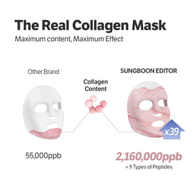 SUNGBOON EDITOR mask applied on model demonstrating conforming fit and overnight wear