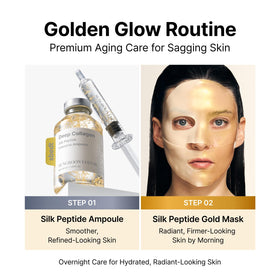 SUNGBOON EDITOR single mask pouch laid flat showing golden essence