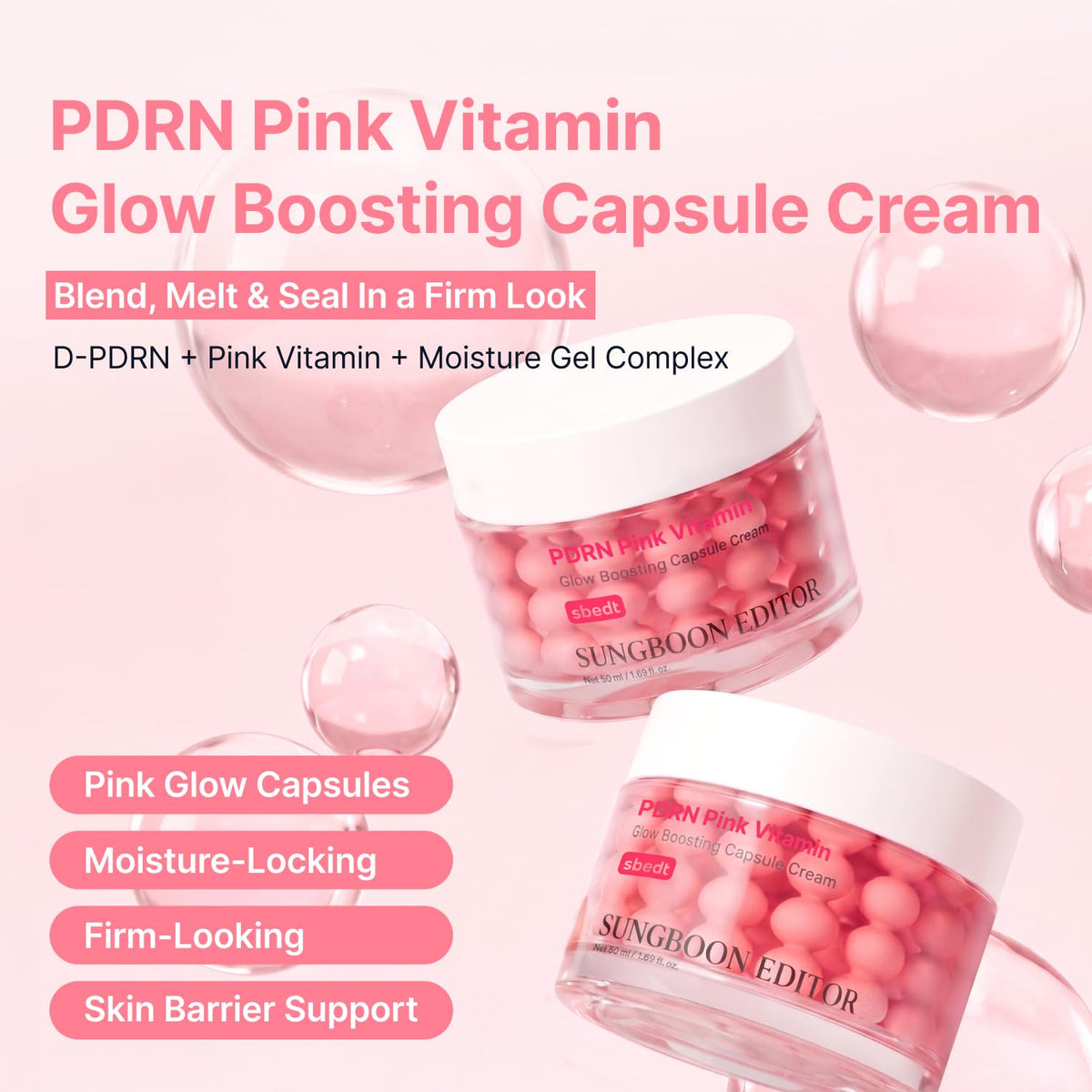 SUNGBOON EDITOR open capsule cream texture showing smooth gel benefit