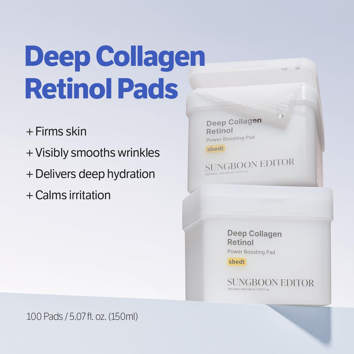SUNGBOON EDITOR pad saturated with essence demonstrating deep hydration delivery