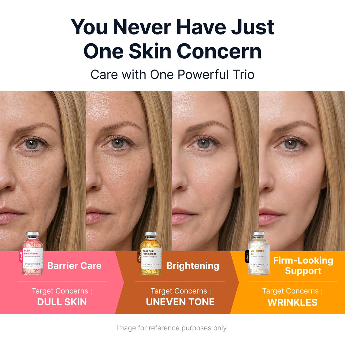 SUNGBOON EDITOR PDRN serum droplet on skin illustrating instant radiance boost