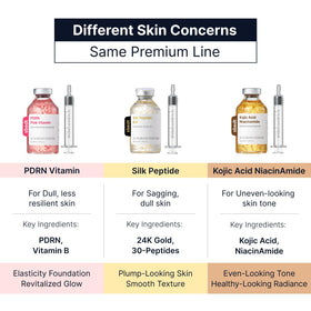 SUNGBOON EDITOR serum applied on cheek showing smoothing effect before moisturizer