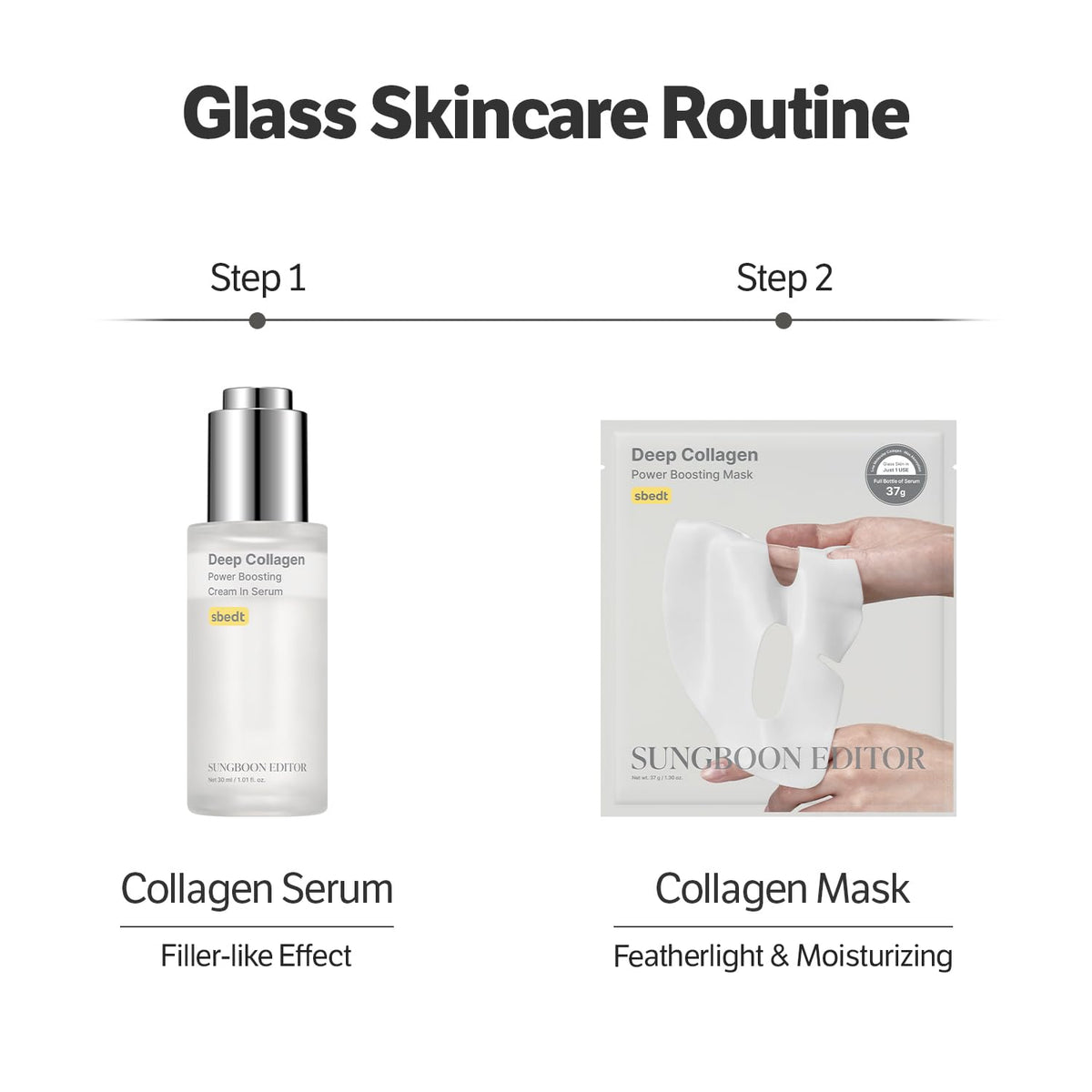 SUNGBOON EDITOR serum pipette dispensing lightweight collagen for quick absorption