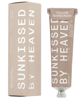 Sunkissed By Heaven front packaging showing SPF 50 and benefits