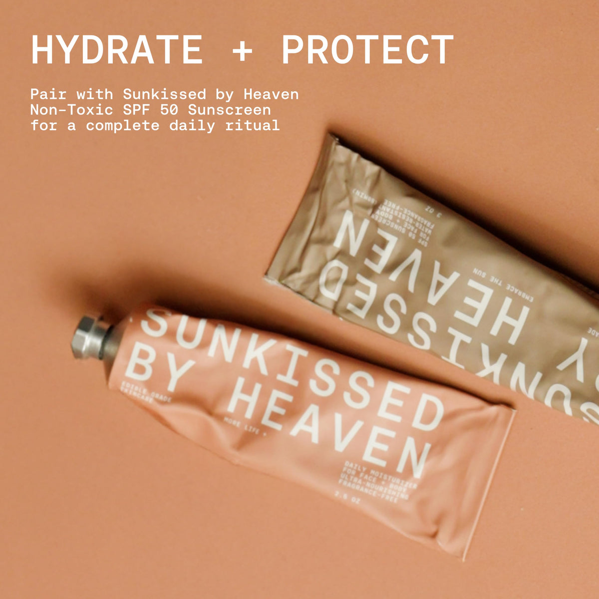 sunkissed by heaven label close-up emphasizing refined grass-fed tallow