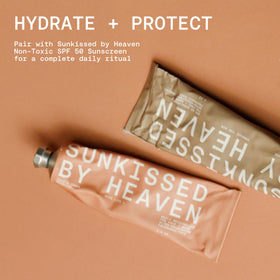 sunkissed by heaven label close-up emphasizing refined grass-fed tallow