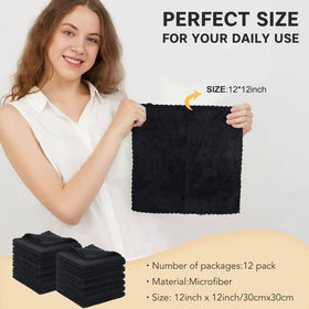 SUNLAND stacked cloths with label indicating premium reusable set